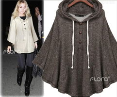yly 8862 韓版新款帶帽斗篷，秋冬時尚的優雅之選